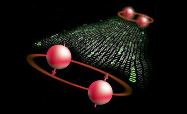 图为量子通信概念图。
