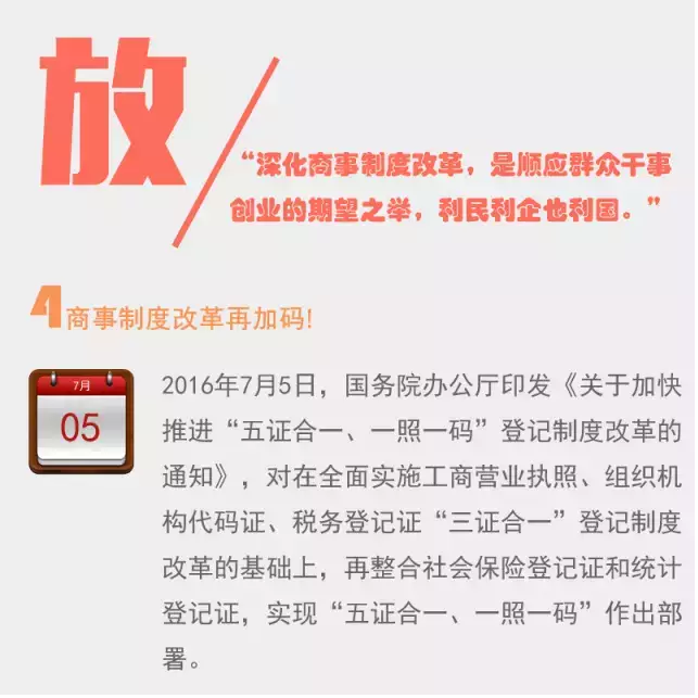 查看详情》》国务院办公厅关于加快推进“五证合一、一照一码”登记制度改革的通知