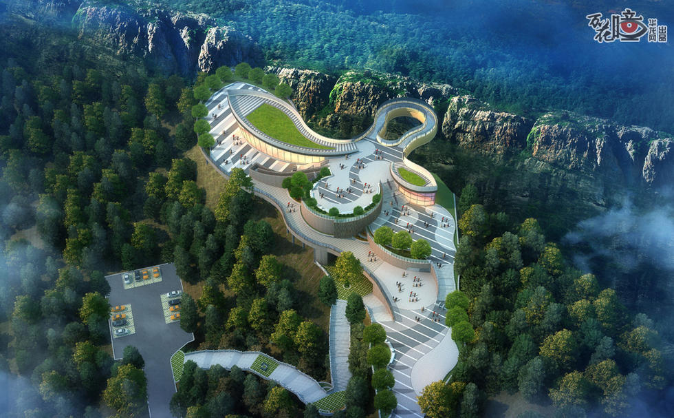 重庆建世界第一玻璃廊桥 悬挑于千米高空(组图)