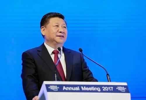 2017年1月17日，国家主席习近平在瑞士达沃斯国际会议中心出席世界经济论坛2017年年会开幕式，并发表主旨演讲。 新华社记者 兰红光 摄