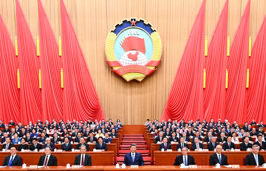 全国政协十四届四次会议在京开幕 习近平等党和国家领导人到会祝...